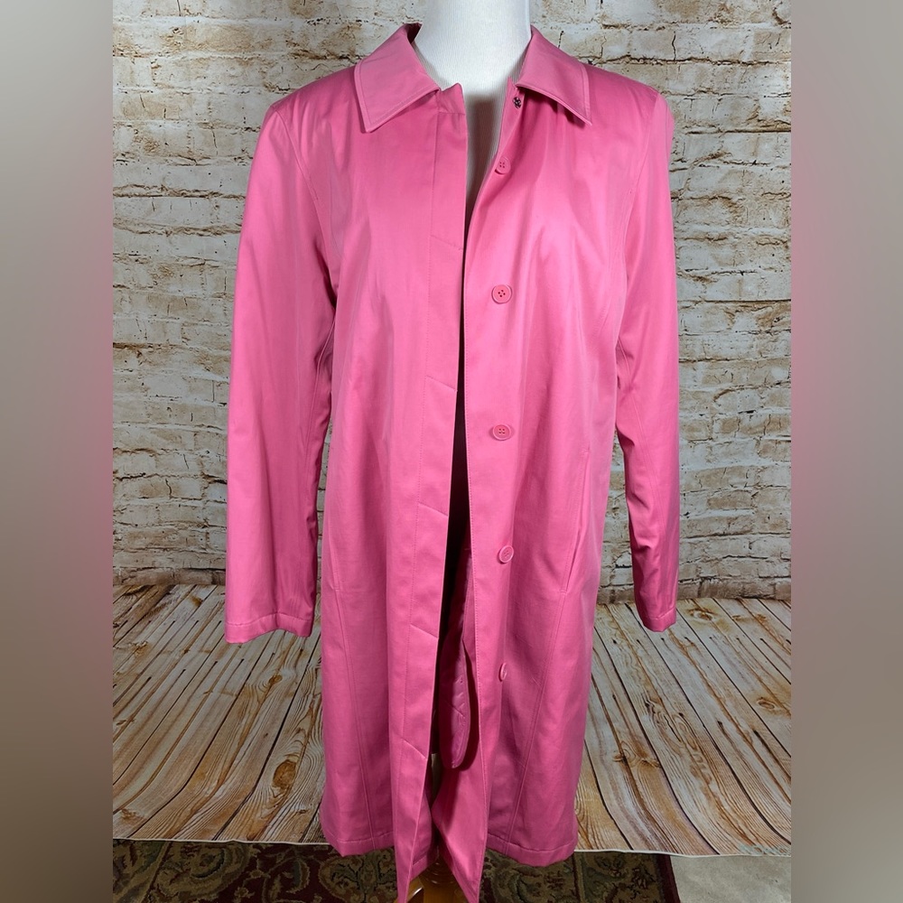 VTG Worthington Trench Coat Women's M-Pink